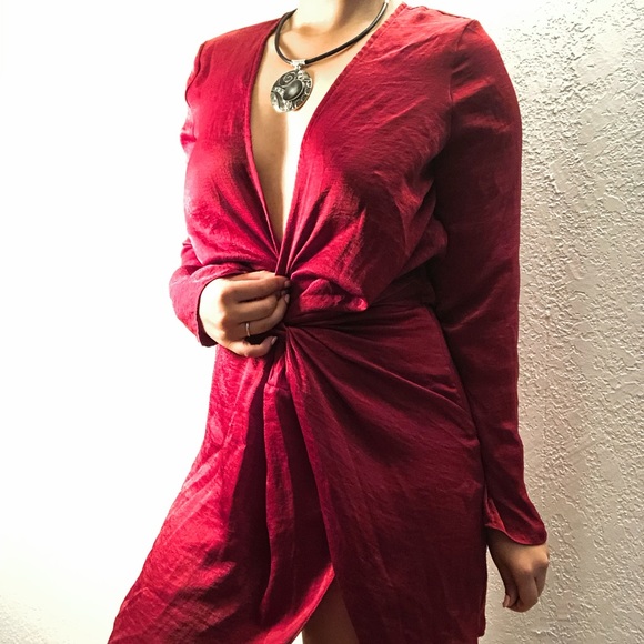 naked wardrobe Red Mini Dress, Size Small - Picture 2 of 10